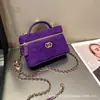 2026 Estilo Nuevo Bolsa Portátil para Lonchera Bolsa Mini para Maquillaje de Gamuza Escarchada Asa Cadena Hombro Bandolera