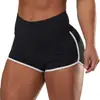 2020 Nuevo Verano Europeo y Americano Comercio Exterior para Mujer Talla Grande Sexy Color Sólido Cintura Alta Deportivo Correr Ajustado Cadera Shorts