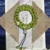 Novo Presente de Ano Novo do Zodíaco Chinês Pulseira de Lótus da Boa Sorte, Pulseira de Amizade Colorida com Contas de Lótus Tradicional Chinês para Atrair Riqueza