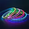 2812 Tira de Luz LED de Silicona Programable Neón Multicolor 5V Tira de Luz Flexible Color Cambiante Fluyente Embebida