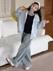Chaqueta con Capucha para Niña 2026 Nuevo Estilo Otoño, Sudadera Cardigan para Niños Talla Mediana y Grande, Camisa con Cremallera de Manga Raglán, Top de Manga Larga para Niños