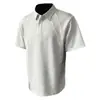 Popular Tiktok Dewu 270g Peso Pesado Estilo Americano High Street Unissex Marca Tendência Patchwork Gola Polo Manga Curta Camiseta