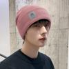 Gorros para Hombre y Mujer, Gorros de Lana Tejidos Cálidos para Invierno, Gorros de Algodón Nuevos de Moda para Ciclismo, Baotou de Terciopelo para Hombre Adultos