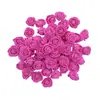 100 Peças cabeça de flor rosa pe 3,5cm flor de espuma acessórios de decoração de caixa de doces de casamento flor de espuma de simulação flor artificial