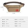 Bolsa de cintura de lona retrô grande capacidade carteira de negócios masculina e feminina bolsa mensageiro esportiva multifuncional bolsa de peito casual para celular