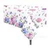 Mantel Mesa Flor de Hortensia en Brote Primavera Zb316 130*220cm Mantel Desechable Fiesta Mantel Mesa Fiesta Pe