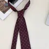 Corbata de Puntos Borgoña Coreana Estilo Retro Old Money Celebridad de Internet Bufanda Versátil Cinturón Accesorio de Cuello de Moda Casual de Múltiples Usos