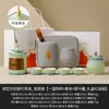 Juego de Té Viajero Cultural y Creativo de la Ciudad Prohibida Tetera Portátil para Exteriores y Tazas de Té Una Tetera Cuatro Tazas Equipo Portátil para Hacer y Beber Té en Camping
