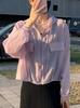 Ropa de Protección Solar para Mujer Ligera Corta Verano 2024 Nuevo Estilo Coreano Tops Holgados con Capucha para Personas Pequeñas