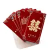 Bolsa de Sobres Rojos para Boda Estilo Nuevo con Acabado de Alta Gama, Sobres Rojos Tradicionales para un Matrimonio Feliz, Bendición para Nuevo Matrimonio, Sobre Rojo de Mil Yuanes, Universal para Bodas