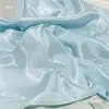 Tela Blanca Suave de Satén de Seda Cristalina para Vestidos, Tela de Satén Brillante para Vestidos de Novia, Material de Diseño de Tela Rígida de Seda de Metal Líquido