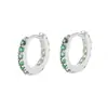 Brincos Clássicos de Diamante Colorido Mais Vendidos na Amazon Europeia e Americana, Brincos e Acessórios Elegantes de Alta Qualidade