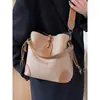 Bolso Cubo de Bloques de Color Transfronterizo, Bolso de Mano de Alto Valor para Mujer, Nuevo Estilo 2026, Bolso de Hombro y Cruzado Casual Elegante y de Moda