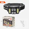 Linterna frontal de cabeza para camping al aire libre, nueva, transfronteriza, recargable tipo C, para exteriores, ciclismo, pesca, multifunción, luz fuerte
