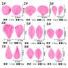 Folha Rosa Pétala Folha Molde de silicone Peônia Simulação Flor Axuose Dupla face Padrão Açúcar Flor Molde de silicone