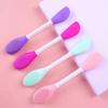 Cepillo de silicona de doble cabezal para mascarillas, cepillo de limpieza de doble propósito, cepillo de masaje suave para cabeza, aplicador de lodo, palo de ajuste, herramienta de maquillaje de belleza.