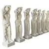 Villa Estilo Europeu Empregada Escultura Redonda Suprimentos de Fábrica Esculturas de Figuras Clássicas em Pedra Artificial Adequadas para Decoração de Jardim Estilo Europeu
