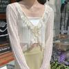 Cárdigan Corto de Encaje de Verano 2026 Chaqueta Cardigan Elegante Chal con Protección Solar para Combinar con Vestidos Tops para Mujer