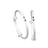 Pulsera Ping An Happy Baby de Plata 9999 Plata Esterlina Antigua Sólida Pulsera de Plata para Bebé Luna Llena Regalo Primer Año