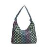 Bolso Tote de Mezclilla a Contraste con Diseño de Nicho Nuevo Transfronterizo Estudiante Casual Combinable Gran Capacidad Bolso de Hombro