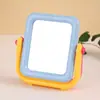 Espejo de maquillaje de escritorio a juego de colores de doble cara color caramelo estudiantes niñas lindo giratorio para vestidor espejo pequeño venta al por mayor de fábrica