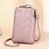 Venta al por mayor de fábrica versión coreana del nuevo mini bolso bandolera pequeño 2021 bolso de hombro vertical billetera larga bolso para teléfono móvil de mujer