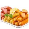 Hot dogs taiwaneses, salchichas a la parrilla, huesos crujientes, maíz, jamón, salchichas de carne, freidora de aire, hotcakes hechos a mano, salchichas de sabor original, fritura comercial