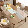 Protetor de Mesa de Vidro Macio, Espessado, Impermeável, à Prova de Óleo, Resistente ao Calor, Lavável, Toalha de Mesa de PVC, Placa de Cristal Cortável, Protetor de Mesa de Jantar Transparente