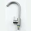 JOMNW Grifo de cocina de acero inoxidable para lavabo de verduras, grifo giratorio de bola, grifo de cocina con curvatura alta de 360 grados