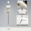 Tienda de ropa accesorios para maniquíes ropa de mujer ventana maniquí de medio cuerpo perchero muñeca falsa maniquí de vestido de novia soporte de exhibición