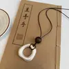 Novo colar longo irregular estilo resort chinês para mulheres, corrente de clavícula de alta qualidade elegante de nicho, acessório de pescoço