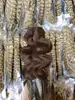 Extensões de cabelo de crochê de cabelo humano ondulado tipo pena, pacote de cabelo humano