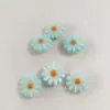 Cuentas Sueltas de Concha de Agua Dulce Transfronteriza Flor de Girasol 12mm Fondo Colorido Gota de Aceite Margaritera Conchas Cuentas Accesorios para Pulsera Collar DIY