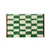 Tapete de chão para banheiro estilo coreano, tapete de pé absorvente para casa, tapete lavável para entrada de banheiro, tapete de chão listrado simples em imitação de cashmere