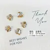 Joyería para Uñas Correa de Regalo con Diamante de Garra Destello Caja de Regalo de Navidad Corazón Torcido Cuadrado Mariposa Aleación Diamante de Uña Joyería