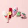 Promoção quente joias de resina para unhas com simulação de frutas luminosas diy decoração de melancia Cenoura Maçã abacaxi cereja