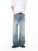 Ropa para Hombre Fengshe / Jeans Acampanados Retro Americano de Calle para Primavera para Hombres y Mujeres, Pantalones Largos Casuales de Pierna Ancha Adelgazantes