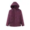 Abrigo de algodón acolchado de invierno para abuela para mujer, chaqueta acolchada de algodón engrosada para ancianos de 60 y 70 años, chaqueta acolchada de algodón tipo plumón para ancianos, ropa con capucha para mujeres