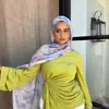Serie de acuarela de Amazon transfronteriza Chal de poliéster satinado estilo étnico Bufanda para la cabeza de mujer étnica en stock