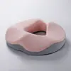 Cojín Hemorroidal de Espuma Viscoelástica, Cojín para Silla de Oficina, Transpirable para Estar Sentado Mucho Tiempo, Cojín de Silla de Verano, Soporte para Cadera y Coxis, Engrosado