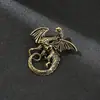 Amazon Venta Caliente Transfronteriza Animal Agresivo Hombres León Dragón Lobo Vaca Tigre Esqueleto INS Pin Accesorios para Traje