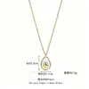 Collar de Titanio con Concha Blanca de Aguacate de Lujo Ligero de Nicho para Mujer con un Toque de Alta Gama, Chapado en Oro de 18 Quilates, Gargantilla de Estilo Natural y Fresco
