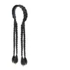 Nova Peruca Estilo Faixa de Cabelo com Tranças Longas Multicamadas, Acessório de Cabelo com Coroa Alta, Tranças de Cinco Fios, Faixa de Cabelo Trançada Integrada