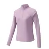 Sudadera de secado rápido para mujer 26, nuevo modelo primavera/otoño para el uso diario, absorbe la humedad, tacto fresco, cuello alto, ligera, versátil, top de manga T