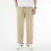 Pantalones Casuales Rectos para Hombre Estilo Retro Americano Otoño 2026, Caída Suelta, Versátiles, para Exteriores, Cómodos, para Viajar al Trabajo, Pantalones de Marca Modernos para Hombre