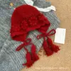 Gorro de punto de ganchillo hecho a mano estilo retro para mujer, estilo bohemio de otoño e invierno, adecuado para viajar en Sichuan, un gorro de lana