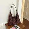 Bolsa de mão com laço de bolinhas transfronteiriça para mulheres, nova coleção de outono de 2026, retrô e versátil, adequada para o dia a dia, bolsa de ombro ou bolsa de axila