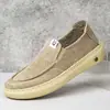 Sapatos Slip-On de Tecido Mesh Masculinos, Verão Finos Respiráveis Novo Estilo Tendência Versáteis Sola Macia Leves Casuais
