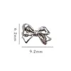 Acessórios de Arte para Unhas Borboleta 3D Chrome Hearts Liga Forma de Asa Decorativo da Moda para Unhas Femininas Design