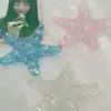 Nueva Tarjeta de Papel de Concha Imitación de Resina Epoxi Estrella de Mar 81mm DIY Hecho a Mano Estilo Vacaciones Marinas Accesorio para el Cabello Fondo Plano